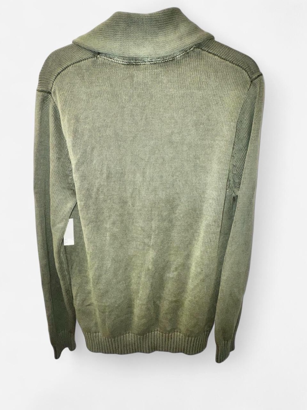 Goodthreads Men's Olive Shawl Collar Cardigan - Green Knit - Picture 4 of 6